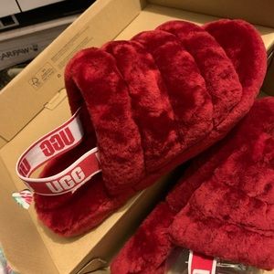 Ugg slippers red size 7